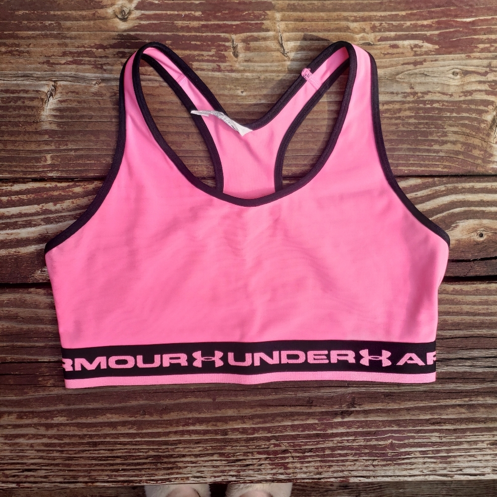 Under Armour Pink Racerback Sports Bra - M 34-36